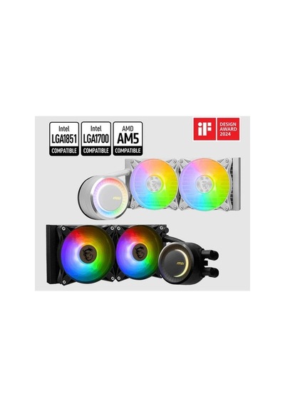 Msı Msı Mag Corelıquıd E240 Whıte 240mm Cpu Sıvı Soğutucu Lga1150/1151/1155/1156/1200/1700/1851/am4/am5 Uyumlu