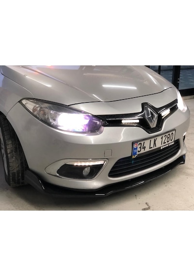 Renault Fluence Ön Lip 3 Parça Voltex Parlak Siyah