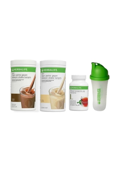 Herbalife Set 2 Adet Shake Vanilya- Çikolata 100 Gr Çay Shaker