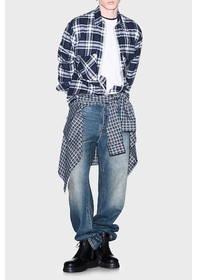Armani Exchange Ekoseli Oversize Fit Uzun Kollu Gömlek Erkek Gömlek Xm003255 Af27138 Fb529 Lacivert Armani Exchange Ekoseli Oversize Fit Uzun Kollu Gömlek Erkek Gömlek Xm003255 Af27138 Fb529 Lacivert
