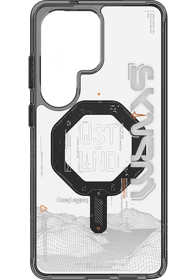 Galaxy S26 Ultra Kılıf M-safe Uyumlu Yazı Desenli Airbag Tasarımlı Skinarma Sonix Kapak Siyah Siyah