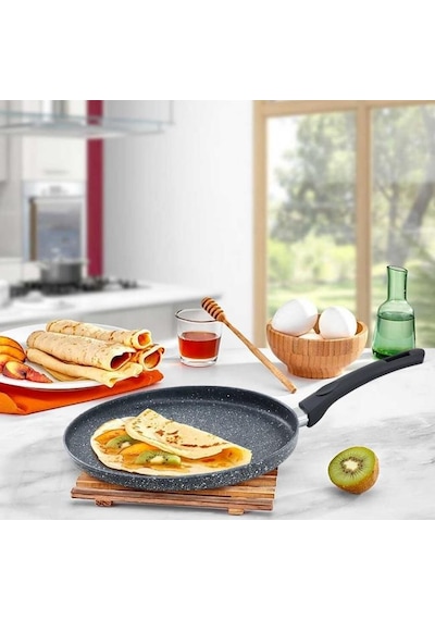 Eda Zetra Döküm 26 cm Granit Krep Gözleme Tavası