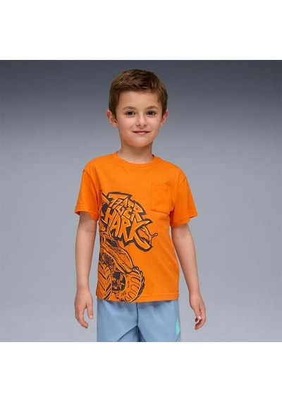 Puma Puma X Hot Wheels Erkek Çocuk Turuncu Tişört