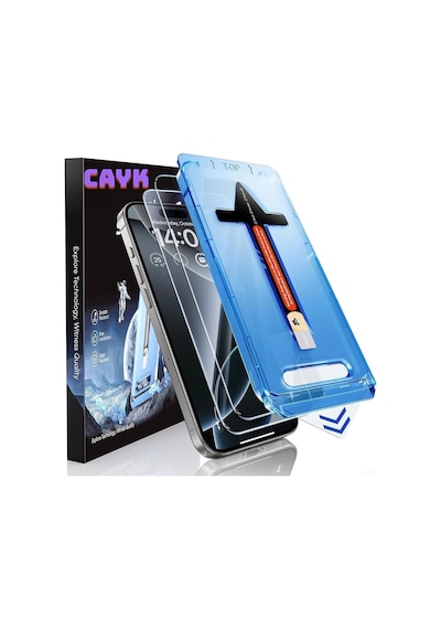 İphone 16 Pro Max İle Uyumlu Uygulama Aparatlı Hayalet Koruma Camı