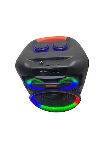 Rose Ms-1203bt-w 12 İnch Hoparlör Rgb Led Taşınabilir 1 Adet Mikrofon Usb-radyo-bluetooth Hoparlör