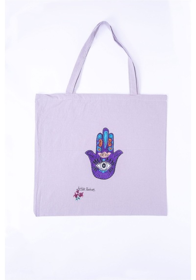 Özel Tasarım Handmade Bez Çanta Gri