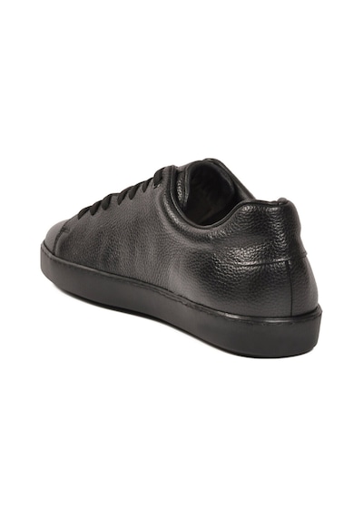 Ayakmod Siyah Floter Büyük Numara Hakiki Deri Erkek Casual Ayakkabı Sneaker 751m21 M