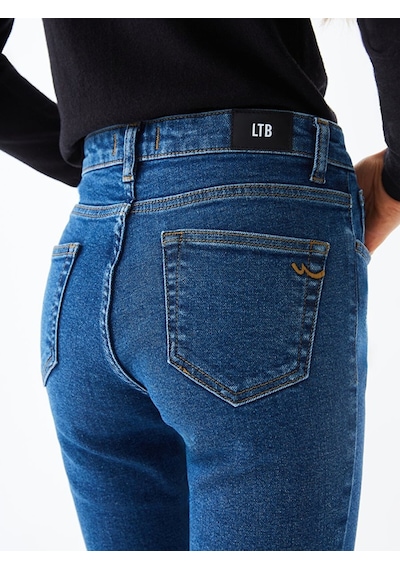 Ltb Lynda X Yüksek Bel Geniş Paça Cropped Flare Kadın Jean Pantolon 010095156215463 - 53009 001