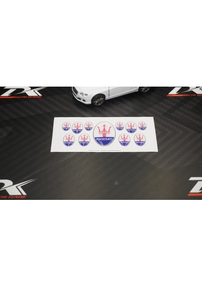 Maserati Logo 3M 3D Damla Silikon Torpido Bagaj Çamurluk Logo Amb
