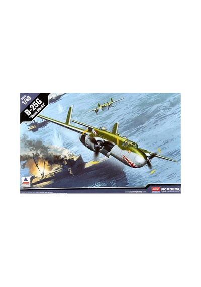 1/48 B-25g Shark Mouth Uçak Maketi, Academy 12290