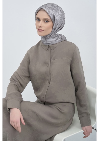 Armine Saf İpek Sura Eşarp-2026 İlkbahar-yaz- 953700d Gri