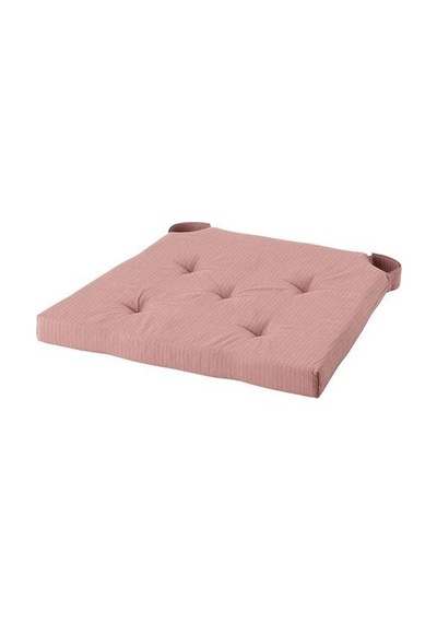 Sandalye Minderi Pembe Renk MeridyenDukkan 35/42x40x4 cm IKEA Cırt Cırtlı Bantlı