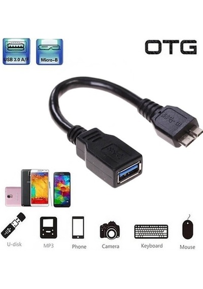 Micro B Erkek To Usb Dişi Kablo - Harici Harddisk Uzatma Kablosu (533634096)