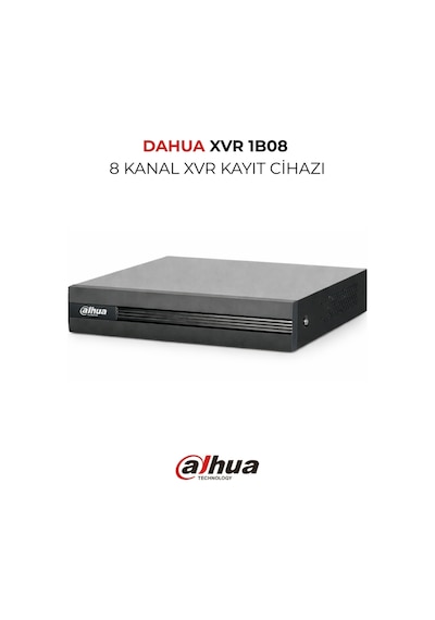 Xvr1b08 8 Kanal Dvr Kayıt Cihazı H.265+ Sıkıştırma Hdmı Vga Çıkış Uzaktan İzleme Destekli