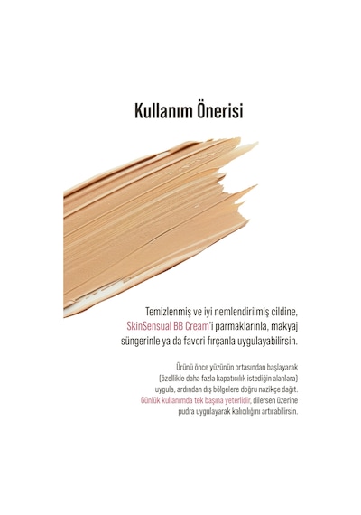 Skin Sensual BB Krem Dark 50ml| 50 Spf Uva/Uvb Pa++++ | Leke Oluşumunu Önlemeye Yardımcı, Aydınlık ve Canlılık