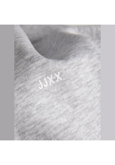 Jack & Jones Kadin Gögüs Logolu Sweatshirt - Abbie - 12223962 Light Grey Melange Jack & Jones Kadin Gögüs Logolu Sweatshirt - Abbie - 12223962 Light Grey Melange