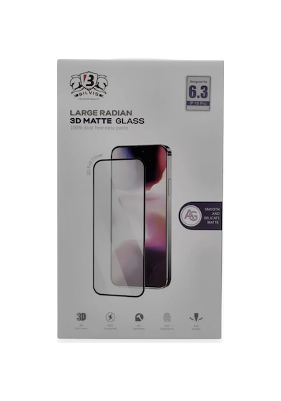 Newface Apple İphone 16 Pro Max Bilvis 3d Mat Cam Ekran Koruyucu