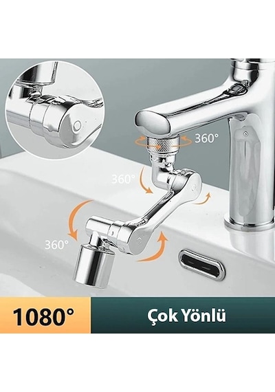 6024 Hareketli 1080 Dönebilen Musluk Ucu Başlığı