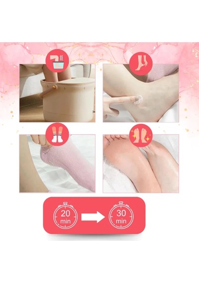Lb Ayak Nemlendirici Jel Spa Çorabı - Yumuşatıcı Jel Kaplama