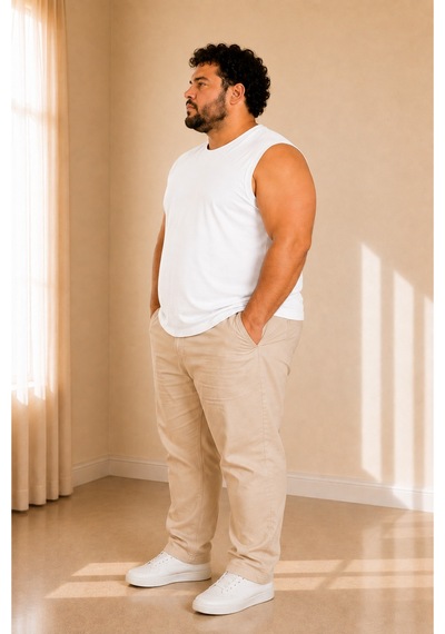 Sngl Tekstil Erkek Büyük Beden Oversize Sıfır Kollu T-shirt 3xl 4xl 5xl 6xl 7xl 8xl 9xl Beyaz