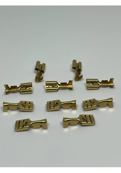 10 Adet 6,3 Mm Dişi Fiş Tırnaklı Terminal Kablo Ucu Sf1d
