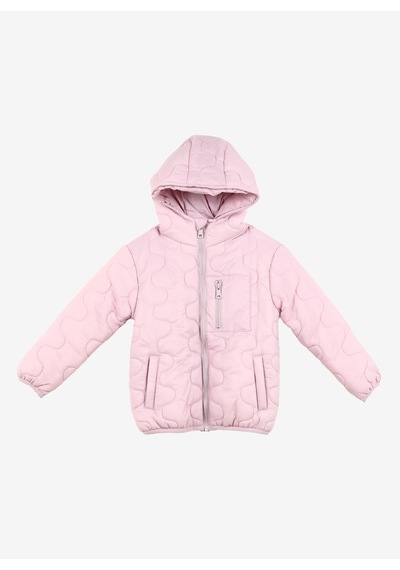 Caterpillar Pembe Kız Çocuk Dik Yaka Kapitone Mont C3wg-mnt07