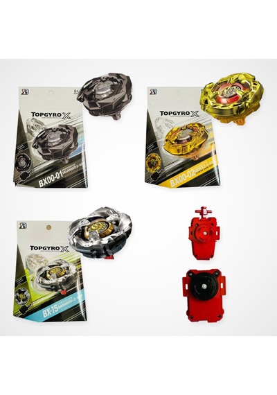 Beyblade X Serisi Set 3 Beyblade 2 Fırlatıcı - Bx00-01, Bx00-02, Bx-15