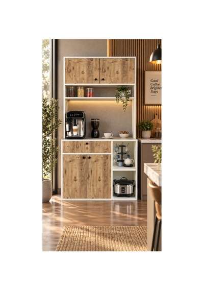 Nisan Kahve Köşesi Çekmeceli Çok Amaçlı Mutfak Dolabı Beyaz & Atlantik Çam Beyaz-atlantik Çam - 906150037 Beyaz-atlantik Çam Nisan Kahve Köşesi Çekmeceli Çok Amaçlı Mutfak Dolabı Beyaz & Atlantik Çam Beyaz-atlantik Çam - 906150037 Beyaz-atlantik Çam
