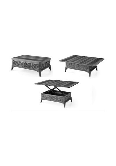 ZERENLAND 1315 AKILLI SEHPA, SİHİRLİ SEHPA, AÇILIR ORTA SEHPA, BÜYÜYEN SEHPA 82*50cm STAR CEVİZ