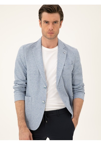 Cacharel Açık Mavi Slim Fit Pamuk Karışımlı Denim