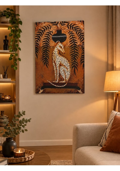 Tablo 60x90 Cm Büyük Boy Kafe Ve Salon Hediyelik Duvar Aksesuarı Açık Bej