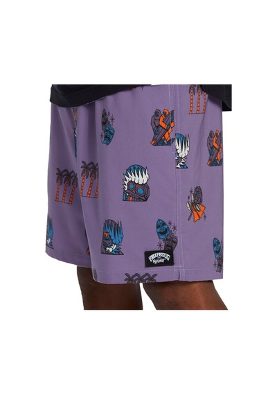 Bıllabong Billabong Turn The Tide Layback Erkek Mor Volley Short 909- Çok Renkli