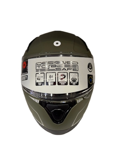 Shiro Katana Sv Joker Kapalı Kask Mat Yeşil