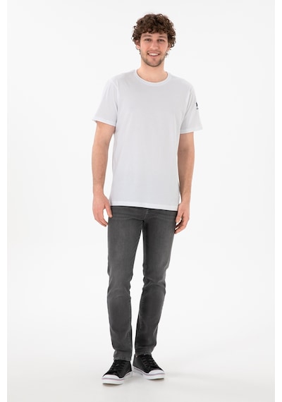 U.S. Polo Assn. Erkek Regular Fit Bisiklet Yaka Beyaz Basic Tişört 50305985-VR013