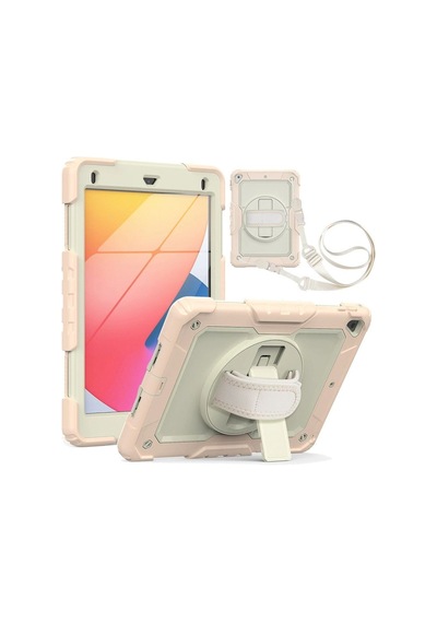 Apple İpad 5 Air 9.7 Kılıf Strap New Tablet Kapak - Pembe