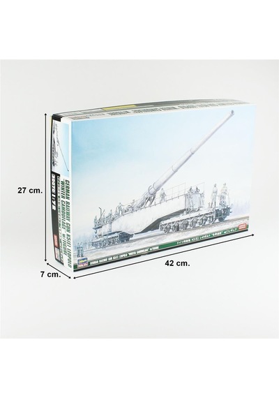 Hasegawa 30070 1/72 Ölçek, German Railway Gun K5 E Leopold Winter Camouflage W/figure, Plastik Model Kiti-57152