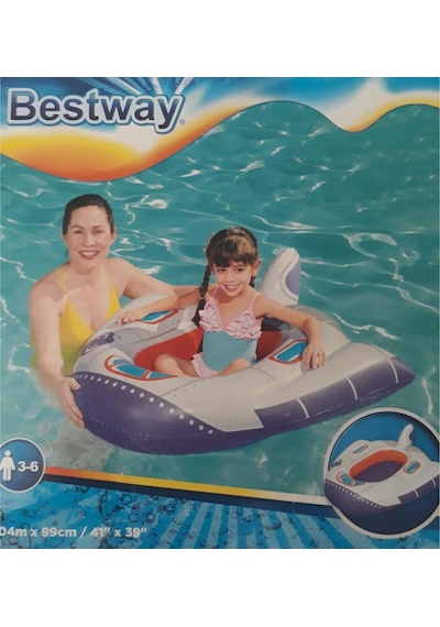 Bestway 34106 Kruvazor/Uzay Gemisi Çocuk Bot Firsat Çok Renkli