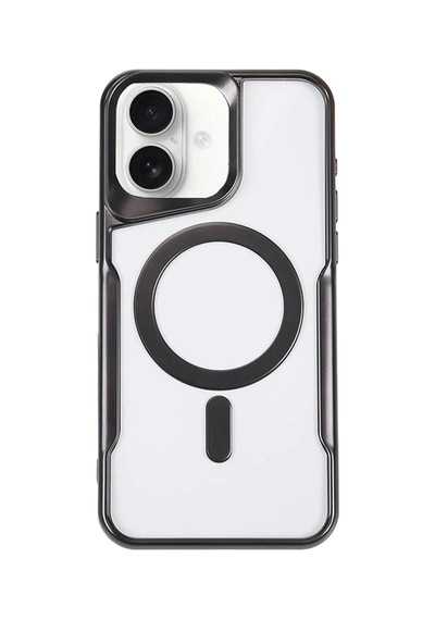 Newface - 646 - Apple iPhone Uyumlu 16 Plus Kılıf Boyi Magsafe Silikon Kapak - Csmo-tex - - Siyah Sıyah