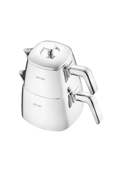 Emsan Tea Time Çaydanlık Takımı Small 0,7 Lt - 1,5 Lt Gümüş