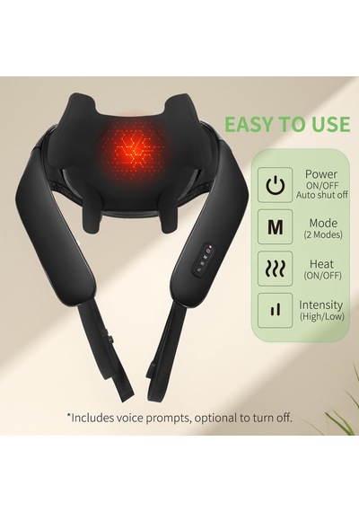 Isıtmalı Kablosuz Boyun Ve Sırt Masajı, 2600mah Şarj Edilebilir Derin Doku 4d Boyun Masajı, Omuz, Bacak, Vücut Kas Ağrısını Gidermek İçin Shiatsu Masaj Yastığı Isıtmalı Kablosuz Boyun Ve Sırt Masajı, 2600mah Şarj Edilebilir Derin Doku 4d Boyun Masajı, Omuz, Bacak, Vücut Kas Ağrısını Gidermek İçin Shiatsu Masaj Yastığı