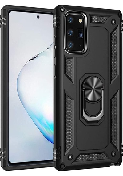 Samsung Uyumlu Galaxy S20 Fe Kılıf Tank Koruma Vega Standlı Yüzüklü Mıkn