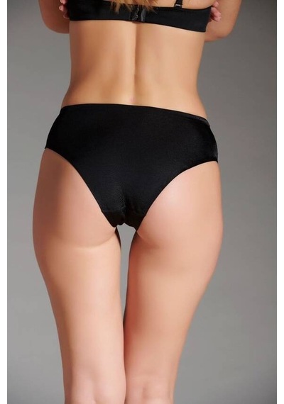 Eros Kadın Lazer Kesim Silikonlu Slip Siyah 001