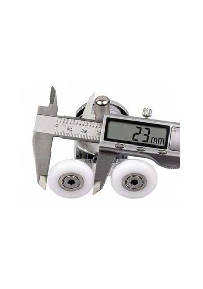 Duşakabin Alt Tekeri Sürgülü Cam Kabin Metal Gövdeli Krom Kaplama Rulmanlı Teker Teker Çapı 23 Mm