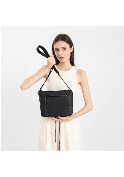 Smart Bags Twill Dimi Kumaş Postacı Kadın Çantası 3330 Vizon