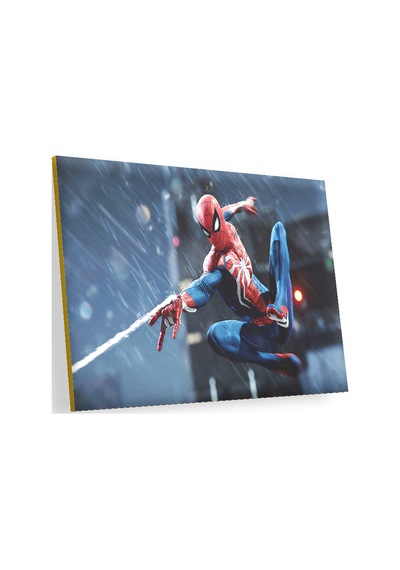 Cakasepetim Spider-man Ağ Fırlatıyor Ahşap Mdf Tablo