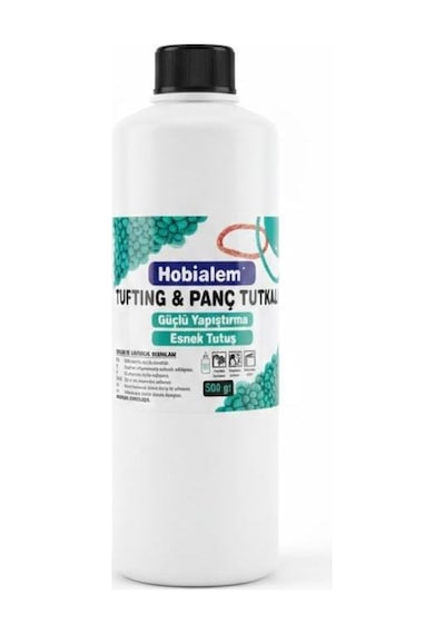 Hobialem Punch Ve Tufting Halı Tutkalı 500 Gr Şeffaflaşan Güçlü Esnek Panç Yapıştırıcı