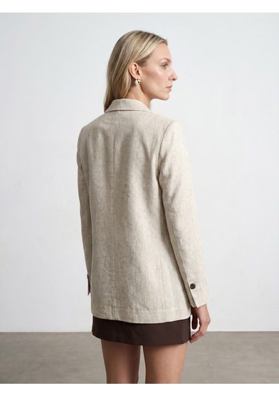Dilvin 60805 Basic Fit Blazer-bej