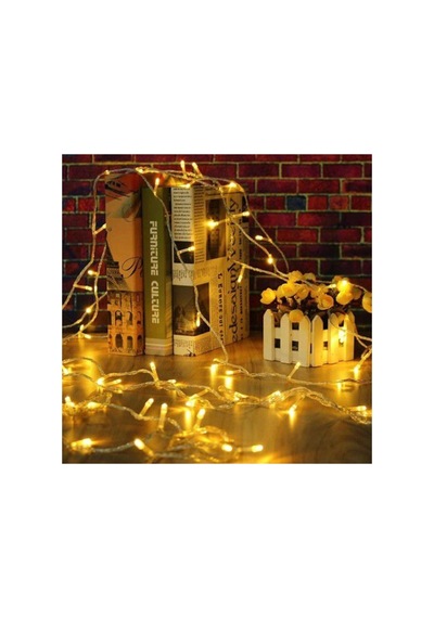 10mt Günışığı 100 Led Fişli Noel Parti Yılbaşı Ağaç Dekoratif Aydınlatma Lambası Animasyonlu Süsleme Beyaz