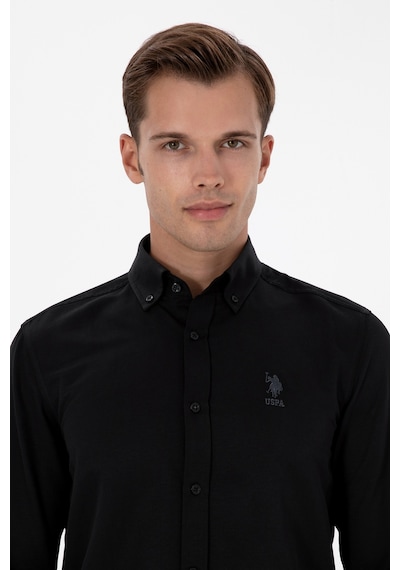 U.s. Polo Assn. Erkek Siyah Gömlek Basic 50307693-vr046 Siyah