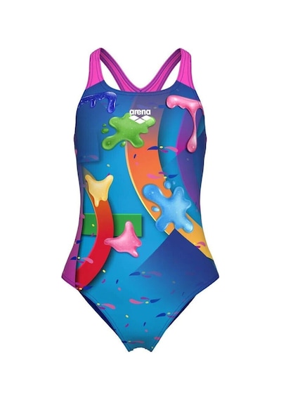 Arena İnventive Swimsuit Swim Pro Back Kız Çocuk Mayo Çok Renkli